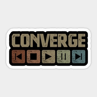 Converge Control Button Sticker